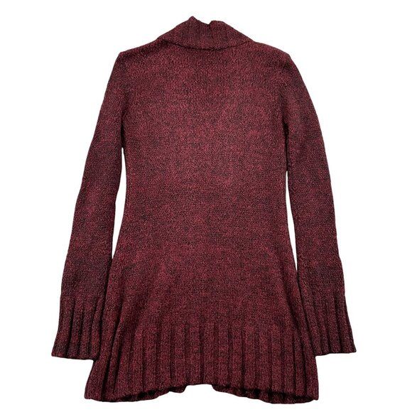 Free People Long Cardigan Sweater Womens Medium Red Mohair Blend - Picture 2 of 7